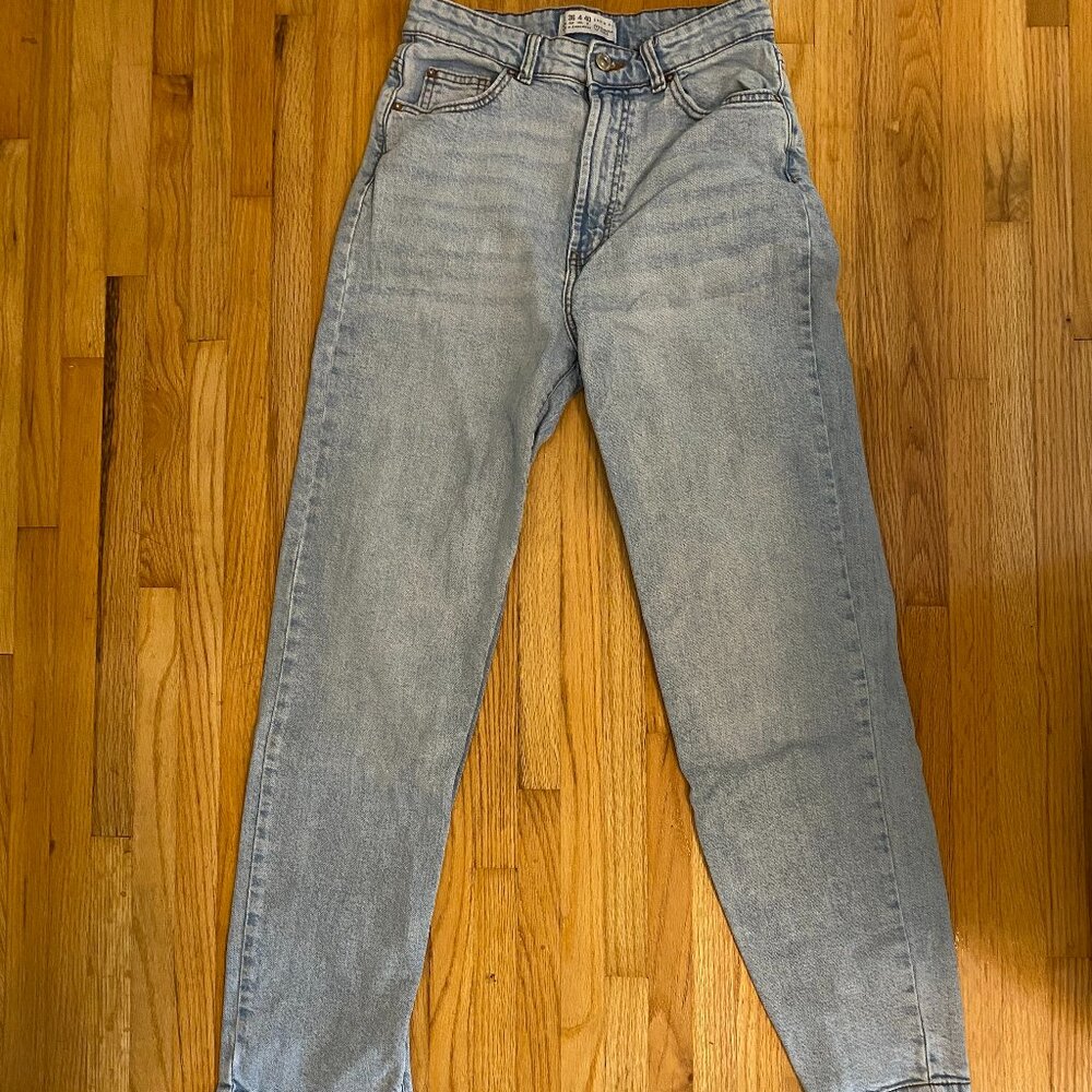 PRIMARK Light Blue Distressed Jeans with Front and Back Pockets Size 4